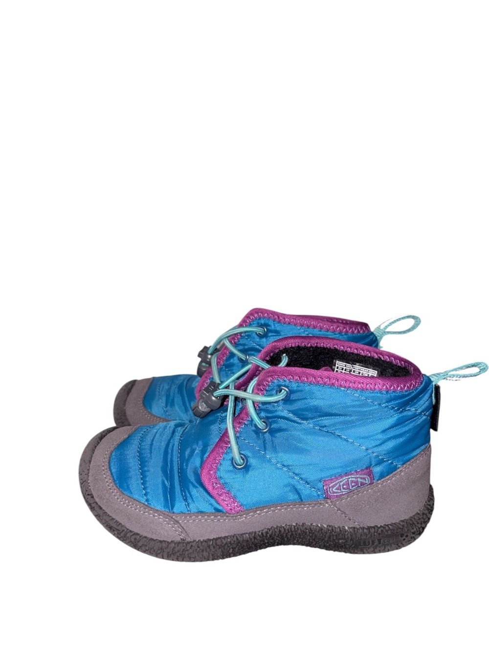 Keen Kids' Howser II Chukka WP boots in a Mykonos Blue colorway